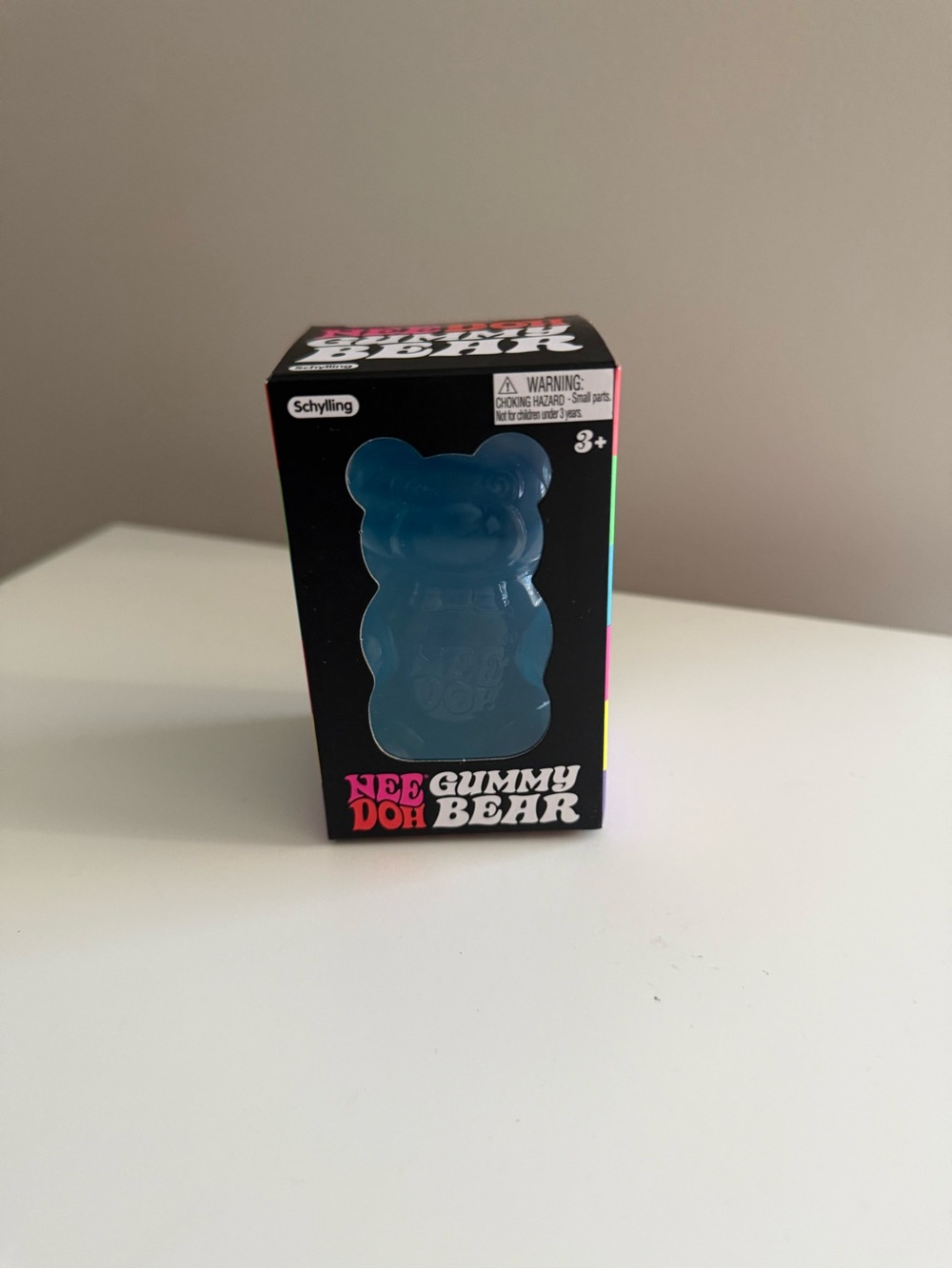 Nwt SCHYLLING NeeDoh Blue Gummy Bear Squishy Toy Authentic